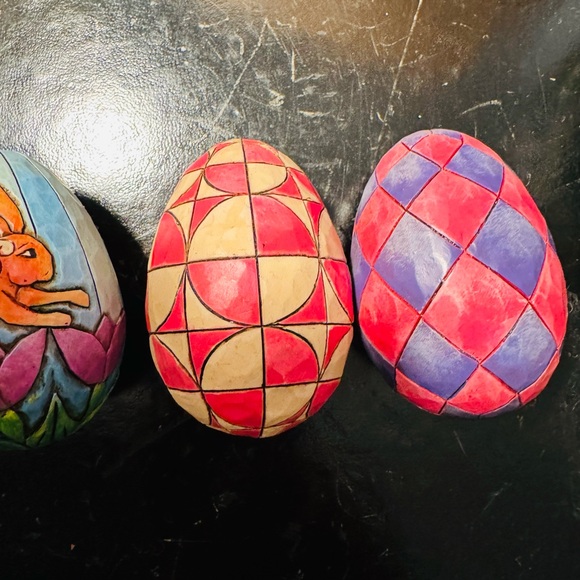 Jim Shore "Hunting Eggs, Finding Joy" -  Easter Basket 5 Eggs Spring Box Set - Picture 7 of 10